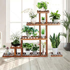 Garden Bamboo Plant Stand Multiple Tier Potted Indoor Outdoor
