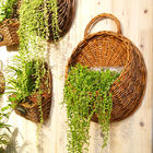 Modern Design Wicker Woven Rattan Hanging Flower Baskets For Flowers Arrangement